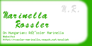 marinella rossler business card